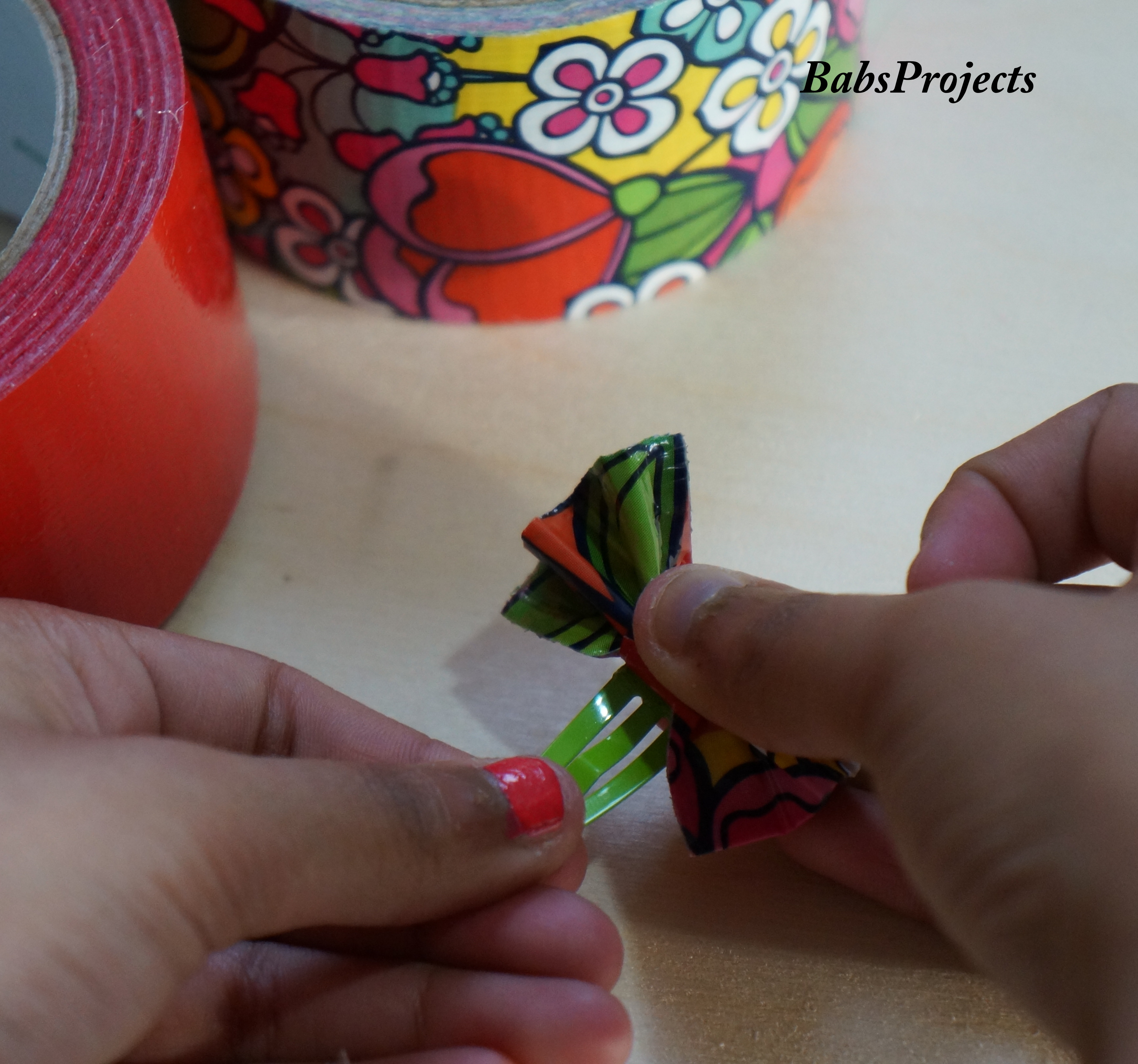 Duck Tape Hair Bows - Babs Projects