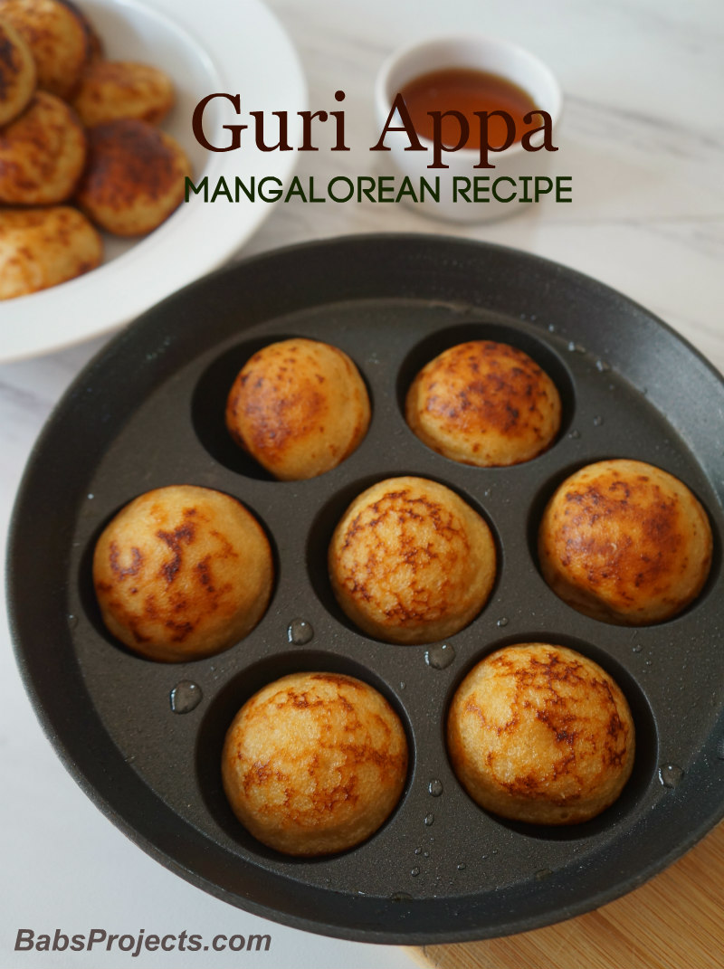 Guri Appa, Guli Appa, Mangalorean Paddu Recipe in an Appe Pan