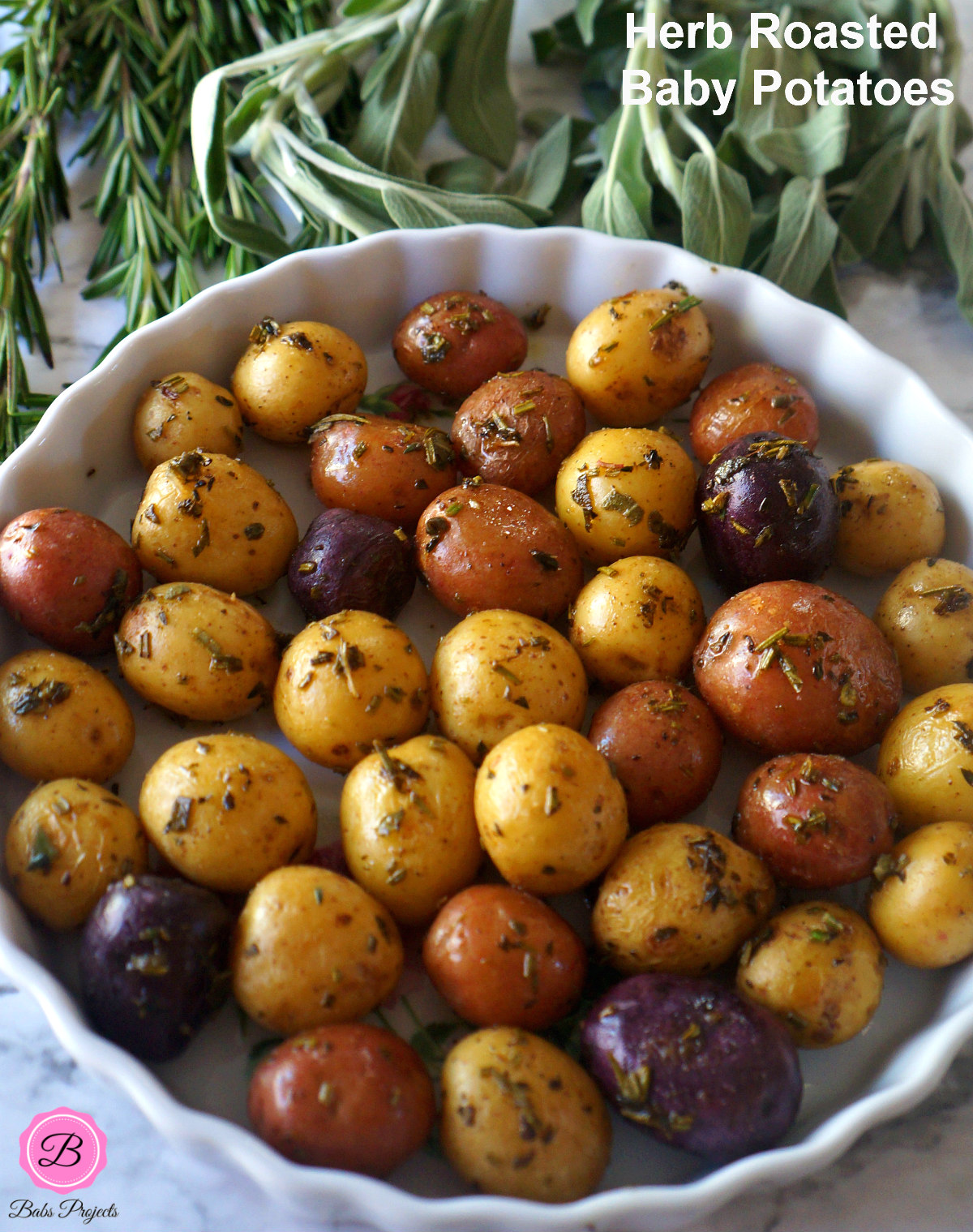 Baby Potatoes with Butter & Herbs