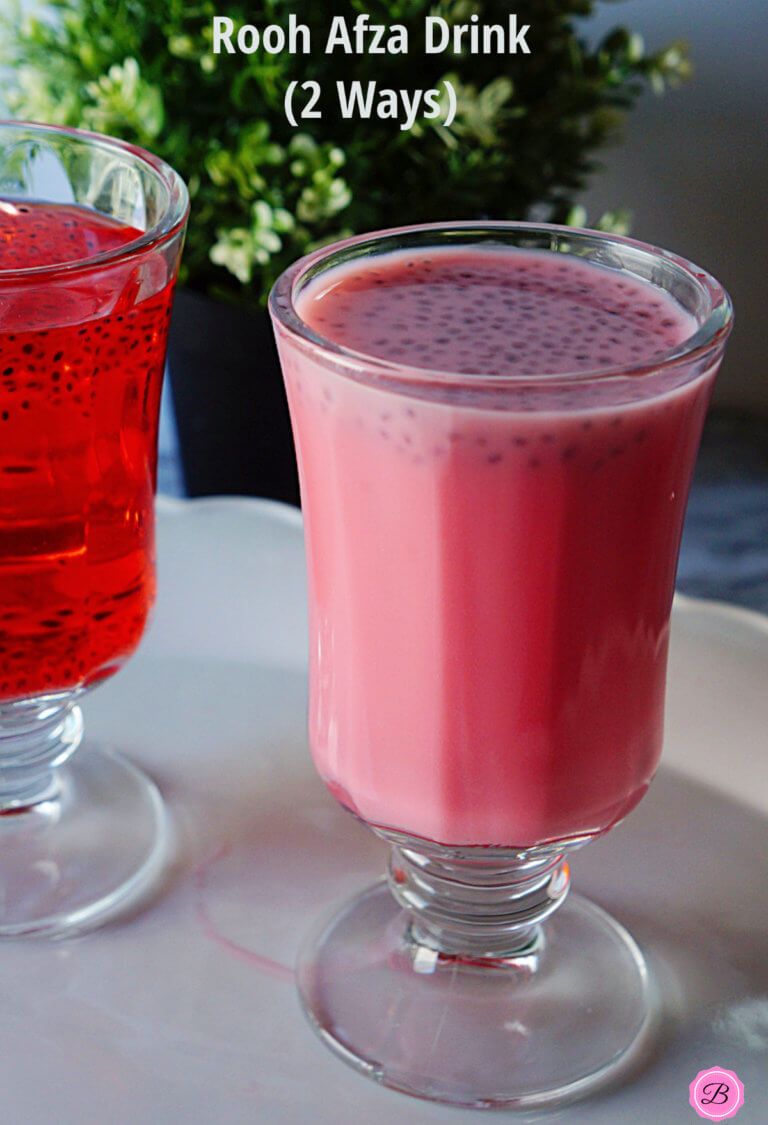 Rooh Afza Drinks - 2 Ways | Sharbat & Rose Milk – Babs Projects